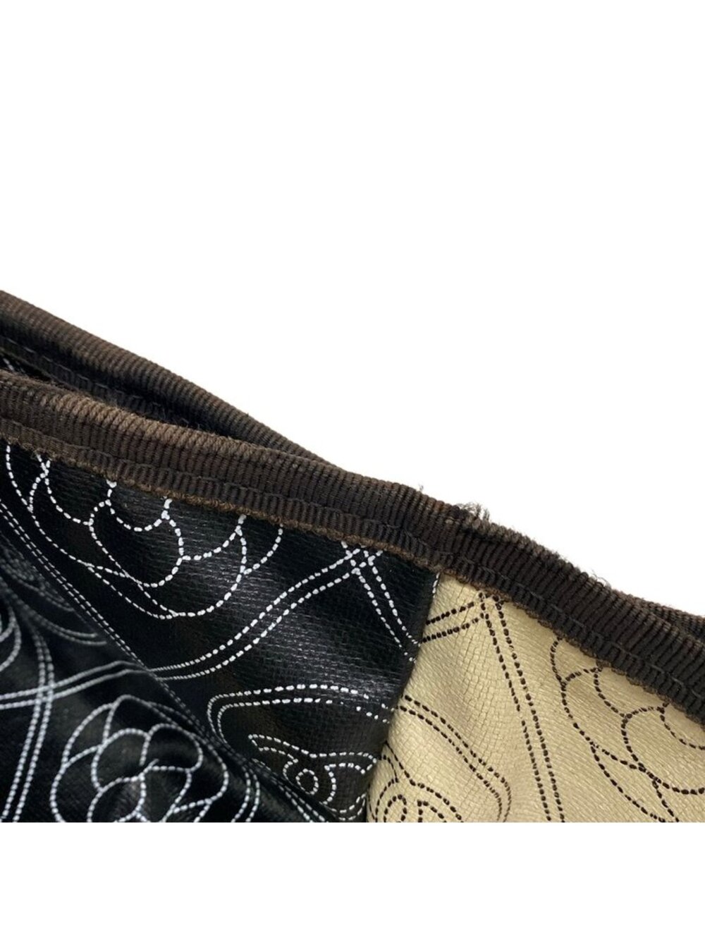 Chanel Tote Large Shopping Black Ivory 2-Way Chain Shoulder Silver Leather - Picture 13 of 15